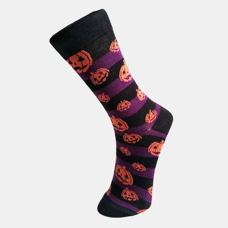 Halloween-paar-socken Baumwoll-kürbis-schlauchsocken