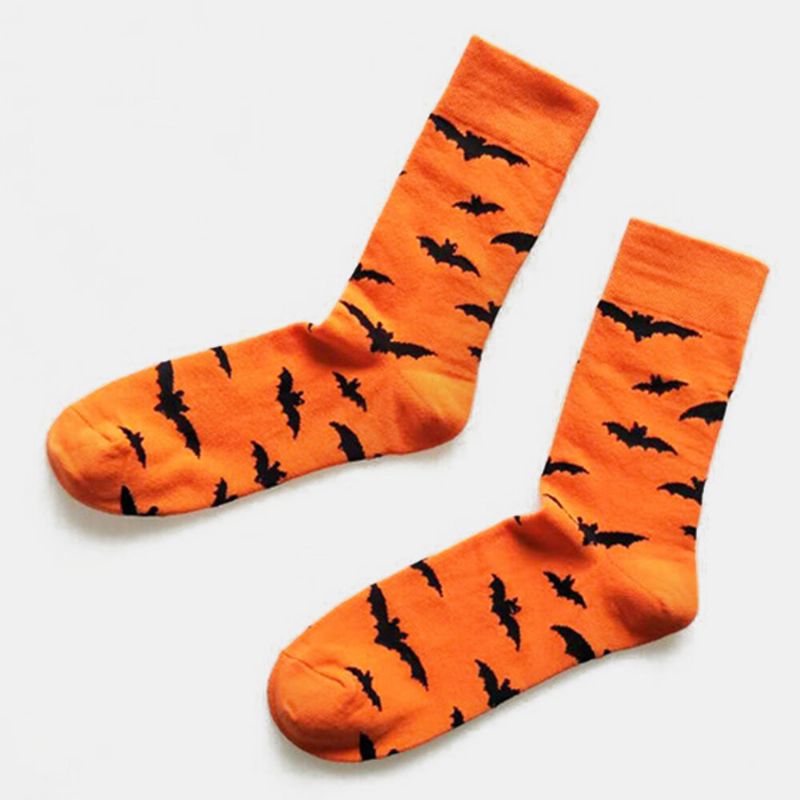 Halloween-paar-socken Baumwoll-kürbis-schlauchsocken