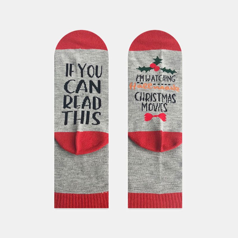 Lässige Baumwoll-schlauchsocken Mit Buzzword-buchstaben