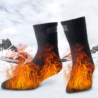 Männer Baumwolle Schnellheizung Usb-aufladung Hält Warm Winter Outdoor Fußwärmer Beheizte Schlauchsocken