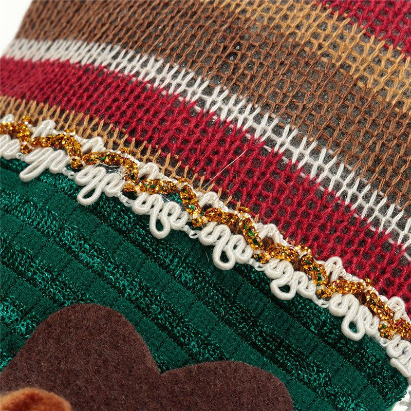 Unisex Baumwoll-jacquard-weihnachtsmann-schneemann-elch-wintersocken