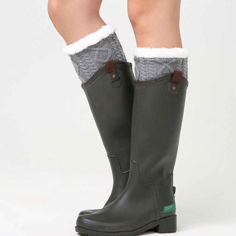 Unisex Winter Plus Samt-knie-wadenwärmer-socken