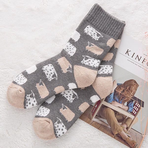 Wintersocken Mit Desodorierungsstreifen Für Damen