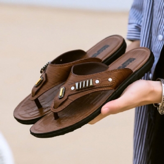 Atmungsaktive Mikrofaser Mit Weichem Boden Und Rutschfestem Clip Toe Lässige Strandpantoffeln