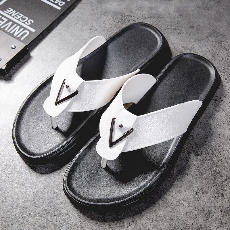 Atmungsaktive Rutschfeste Bequeme Clip-flip-flops Für Herren Lässige Strandhausschuhe