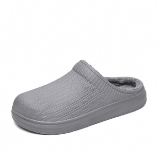 Bequeme Breite Passform Riund Toe Rückenfreie Einfache Slip-on-hausschuhe Für Herren