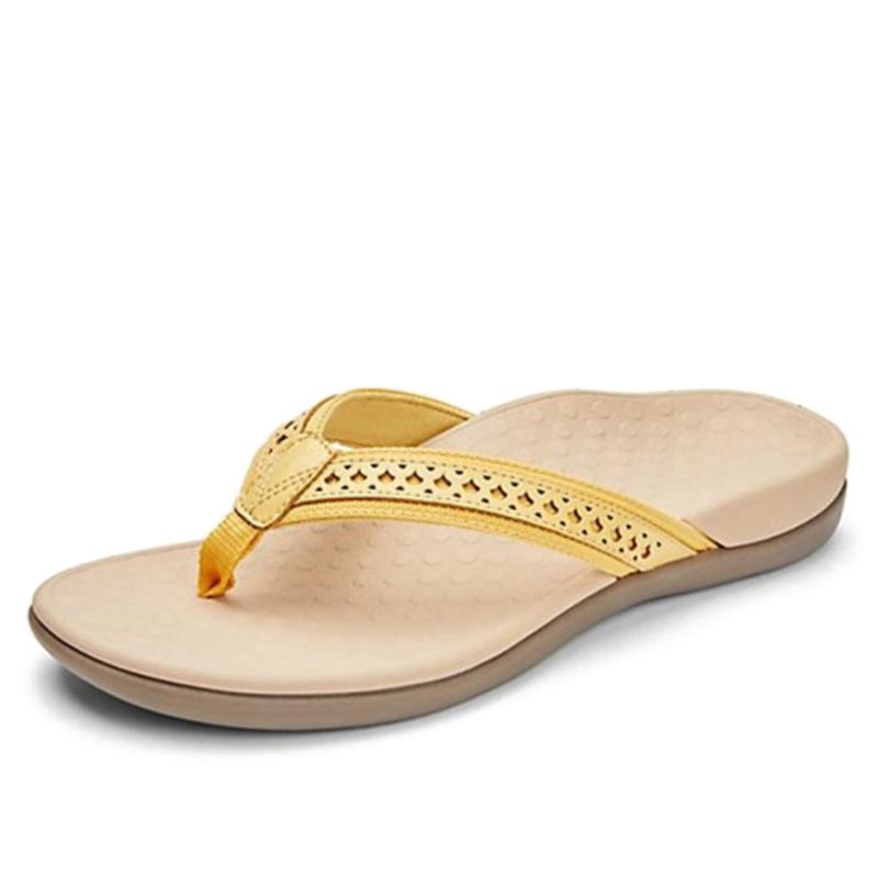 Flache Hohle Geschnitzte Dekoration Für Damen Im Sommer Flip-flops Hausschuhe