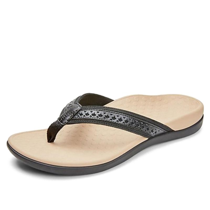 Flache Hohle Geschnitzte Dekoration Für Damen Im Sommer Flip-flops Hausschuhe