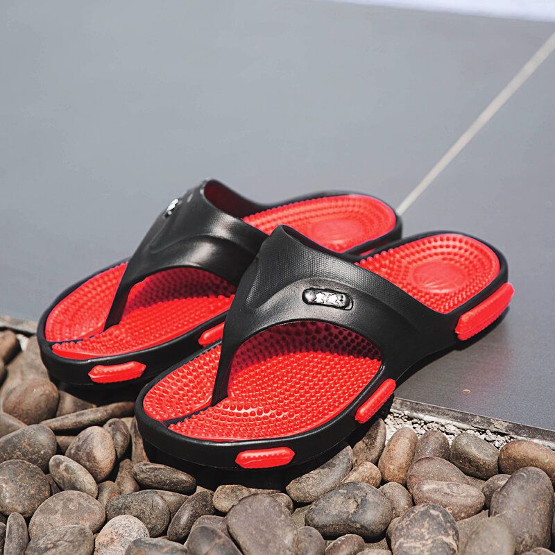 Herren Massage Flip Flop Lässige Weiche Strandhausschuhe