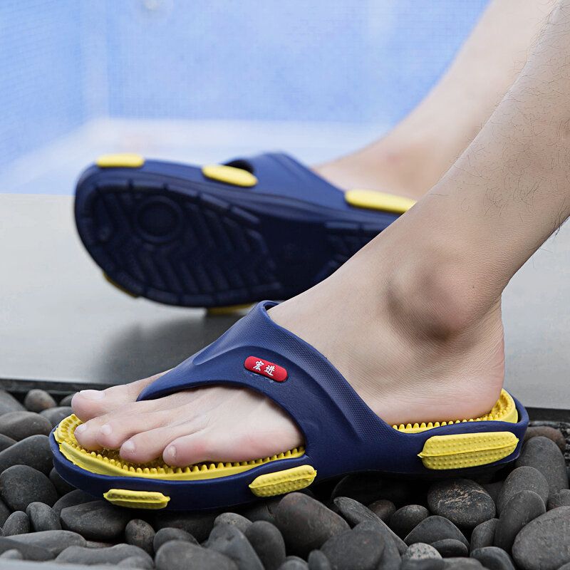 Herren Massage Flip Flop Lässige Weiche Strandhausschuhe