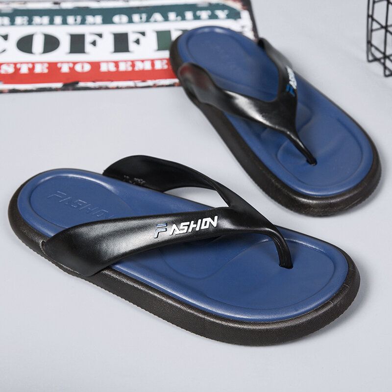 Herren-slipper Mit Weicher Sohle Leicht Outdoor-flip-flops Lässige Plateau-hausschuhe