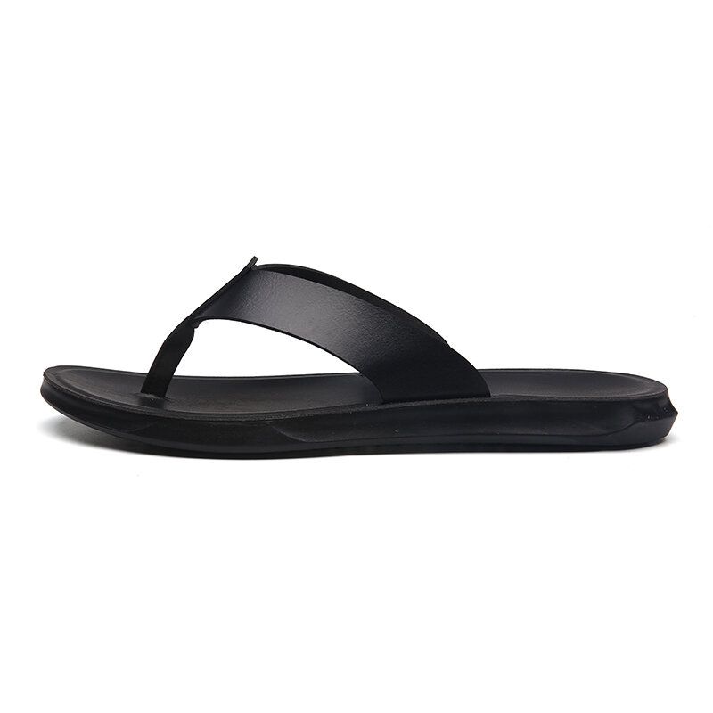 Männer Mikrofaser Weiche Sohle Rutschfeste Bequeme Solide Flip-flops