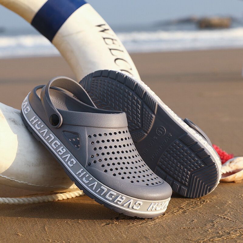 Rutschfeste Wasserdichte Outdoor-strandsandalen Und -hausschuhe Mit Weicher Sohle Für Herren