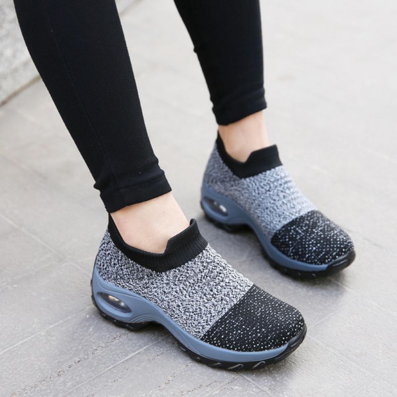 Atmungsaktive Damen-sneaker Aus Mesh Mit Socken