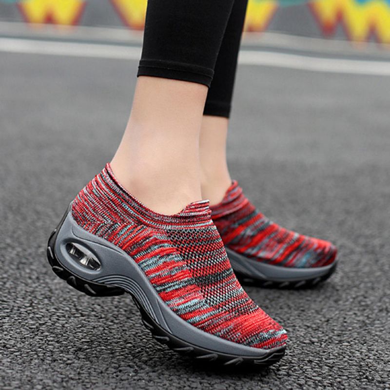 Atmungsaktive Gepolsterte Walking-sneaker Aus Mesh Für Damen