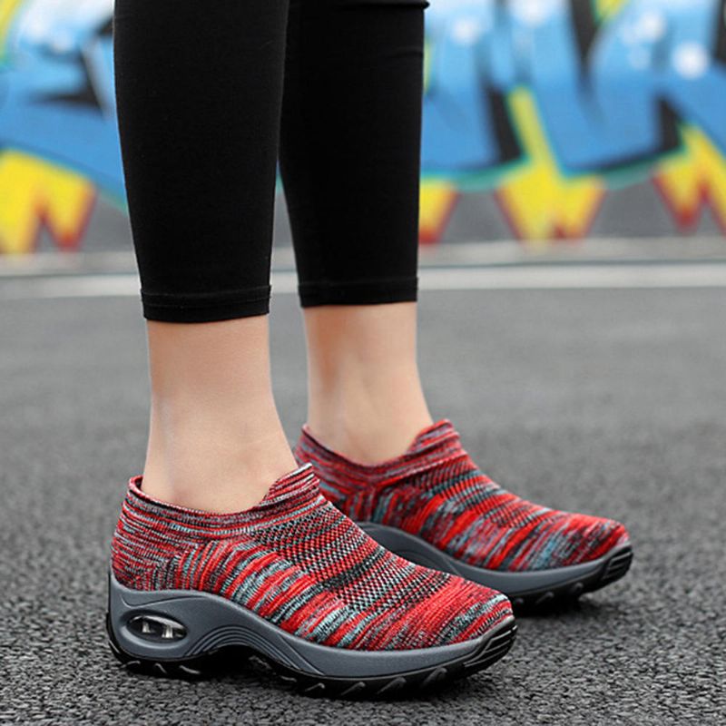 Atmungsaktive Gepolsterte Walking-sneaker Aus Mesh Für Damen