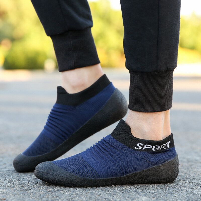 Atmungsaktive Sportschuhe Mit Weicher Sohle Und Leichtem Slip-on Für Damen In Übergröße