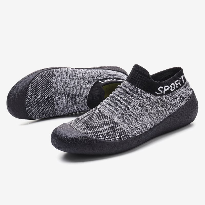 Atmungsaktive Sportschuhe Mit Weicher Sohle Und Leichtem Slip-on Für Damen In Übergröße