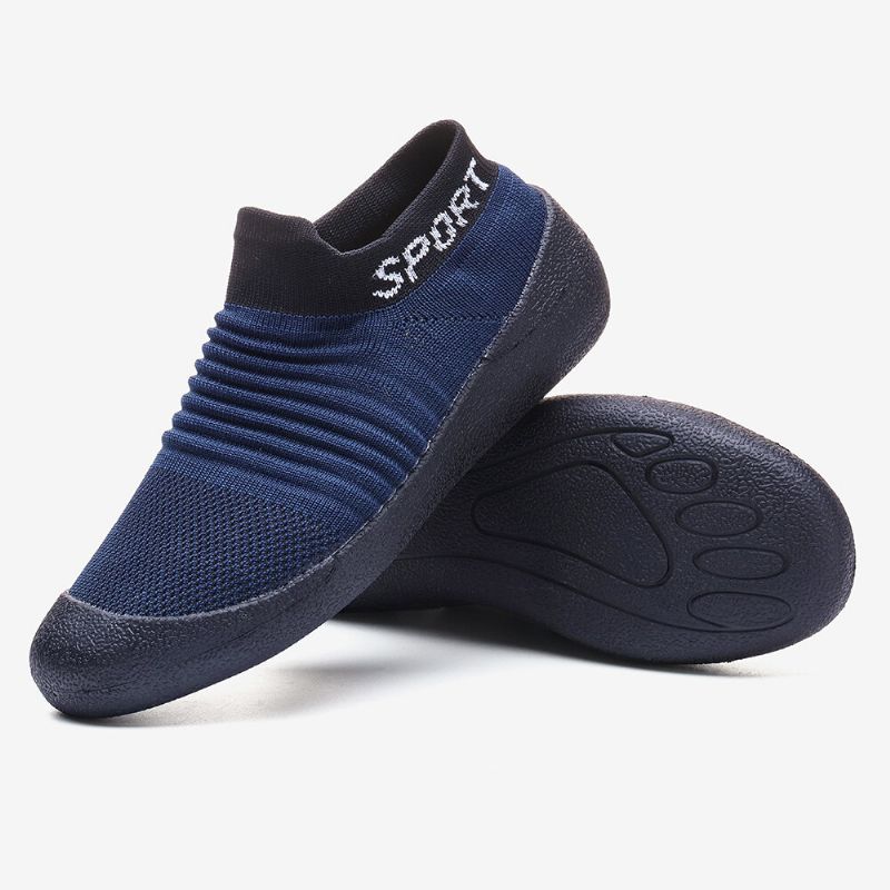 Atmungsaktive Sportschuhe Mit Weicher Sohle Und Leichtem Slip-on Für Damen In Übergröße