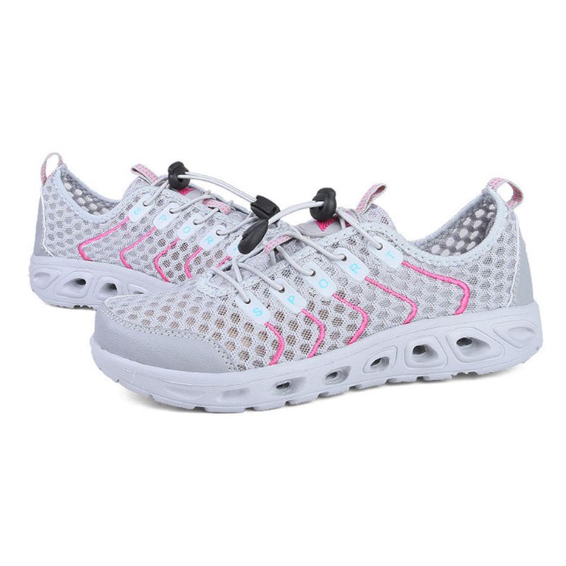 Atmungsaktive Trocknende Flache Sport-turnschuhe Aus Mesh Für Damen