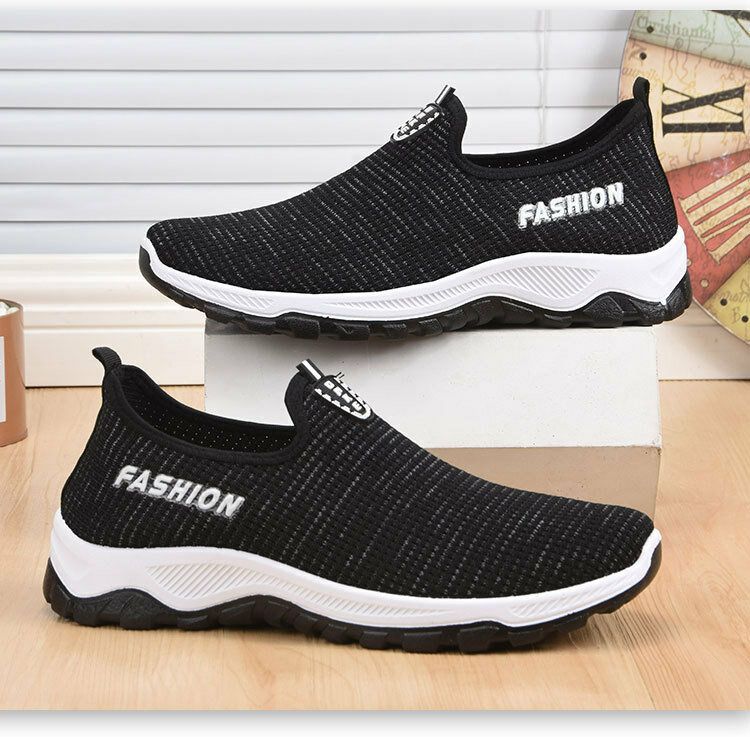 Atmungsaktiver Weicher Boden Leichte Slip-on-bequeme Lässige Sportschuhe Für Herren