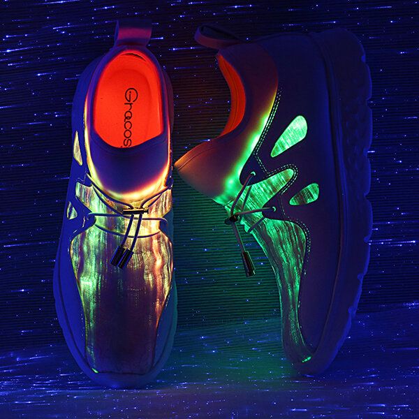 Beleuchtete Schuhe Mit Usb-aufladung Bunte Led-wanderschuhe