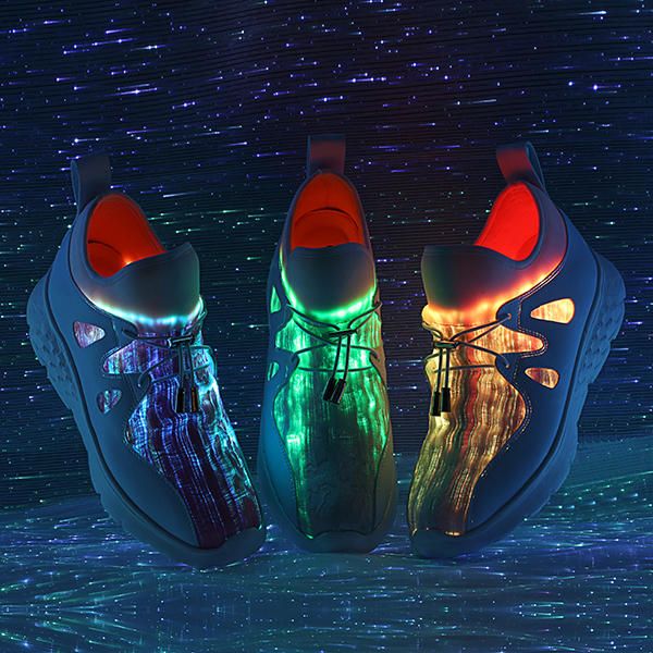 Beleuchtete Schuhe Mit Usb-aufladung Bunte Led-wanderschuhe