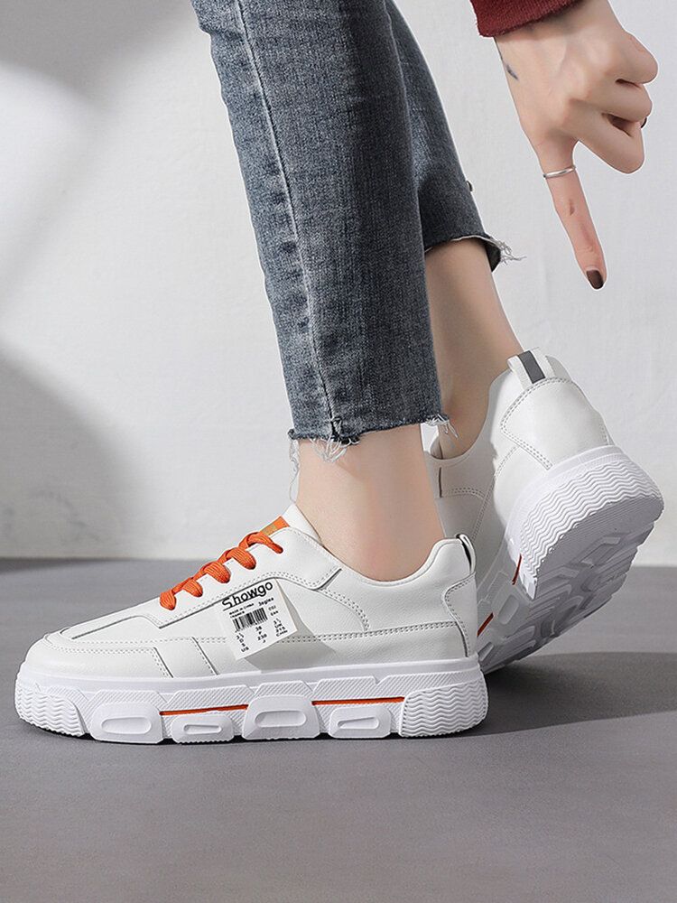 Bequeme Chunky Sneakers Mit Schnürung Und Schnürung Für Damen