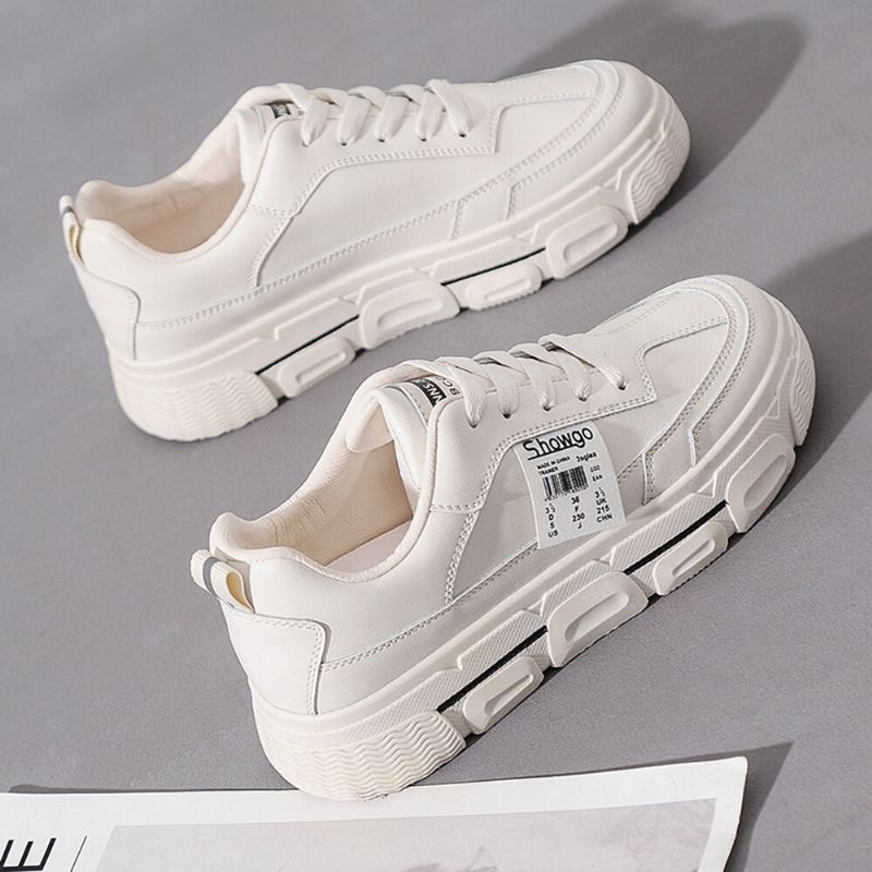 Bequeme Chunky Sneakers Mit Schnürung Und Schnürung Für Damen