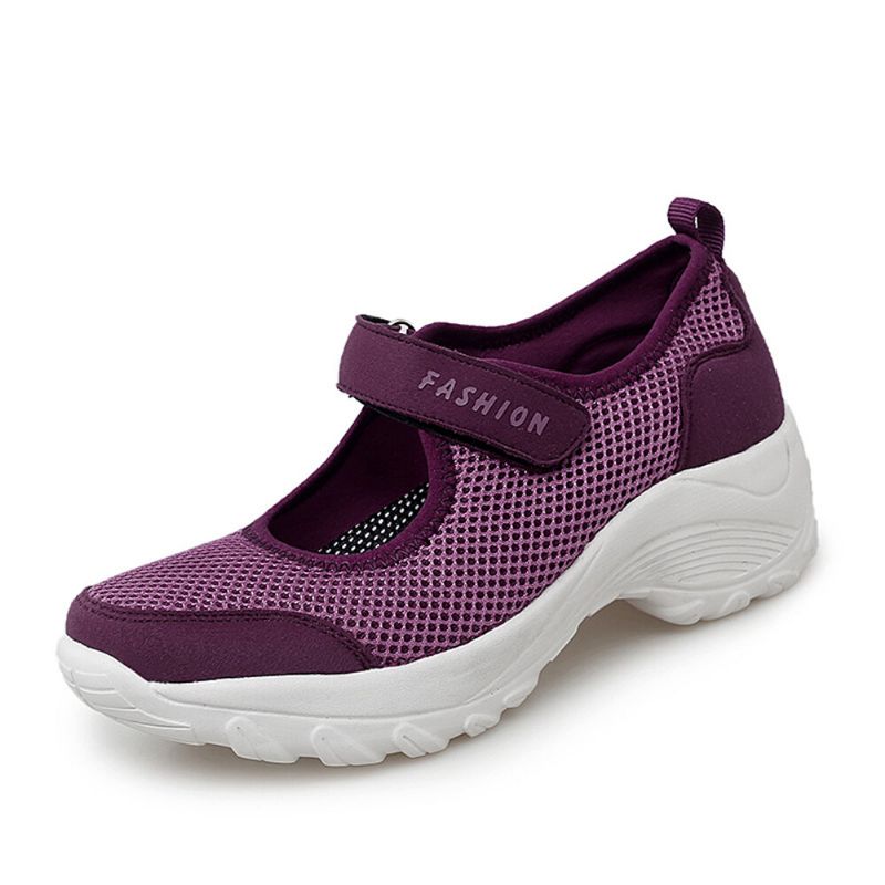 Große Atmungsaktive Mesh-plattform-outdoor-sportschuhe Für Damen