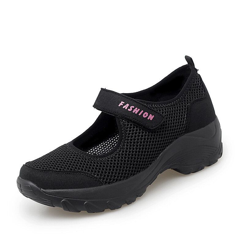 Große Atmungsaktive Mesh-plattform-outdoor-sportschuhe Für Damen