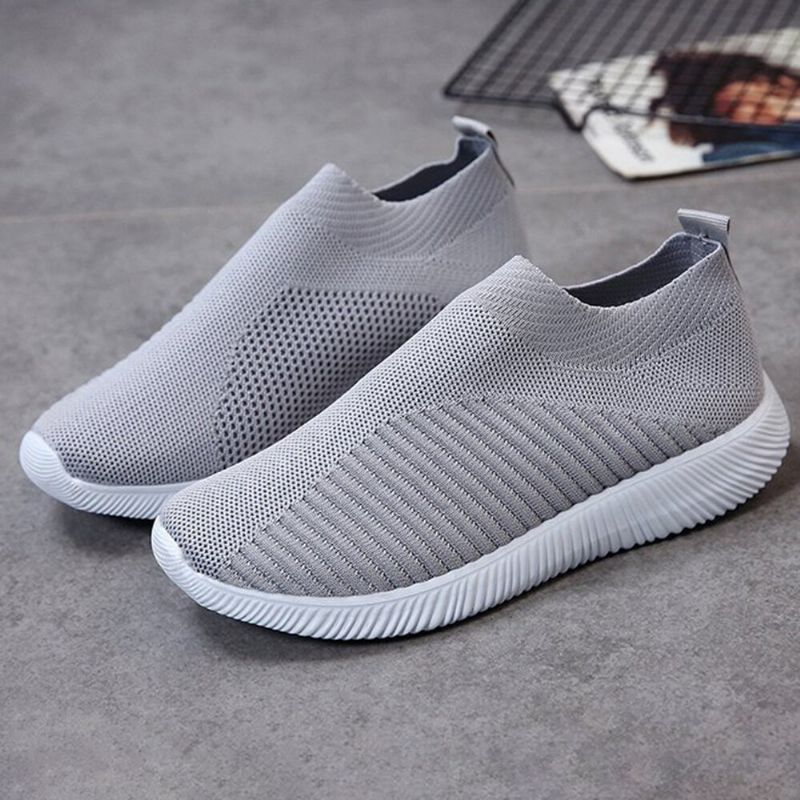 Große Damen Mesh Outdoor Slip On Sneakers