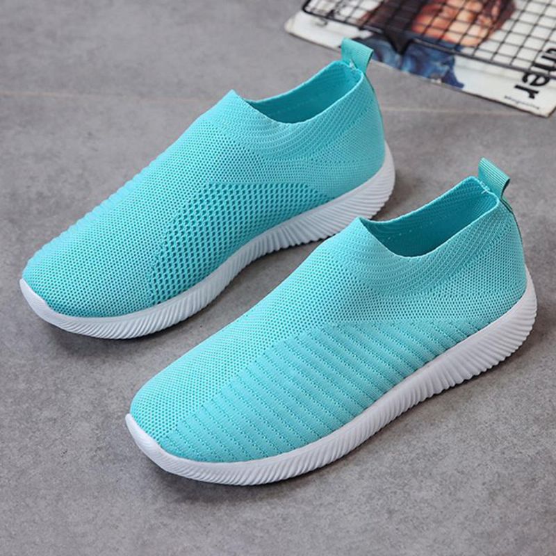 Große Damen Mesh Outdoor Slip On Sneakers