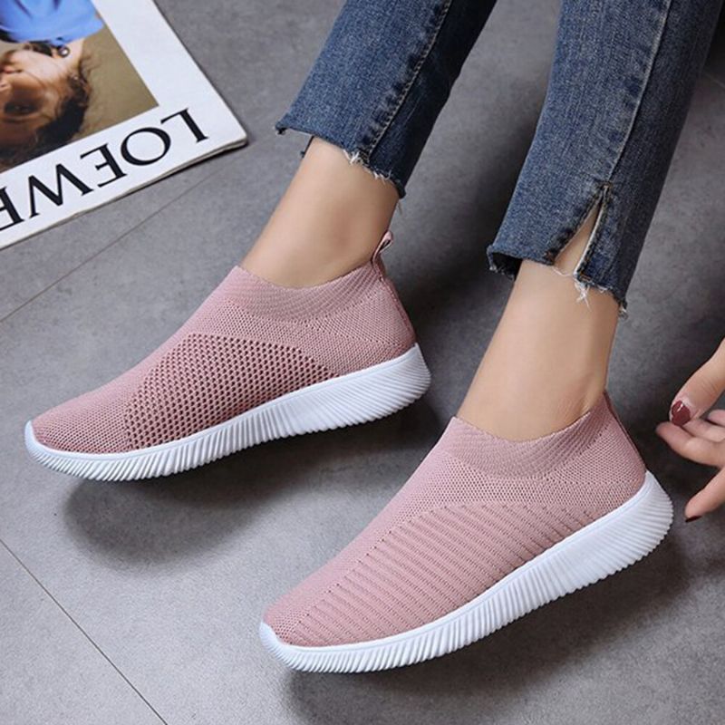 Große Damen Mesh Outdoor Slip On Sneakers