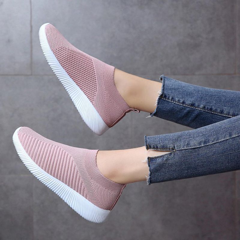 Große Damen Mesh Outdoor Slip On Sneakers