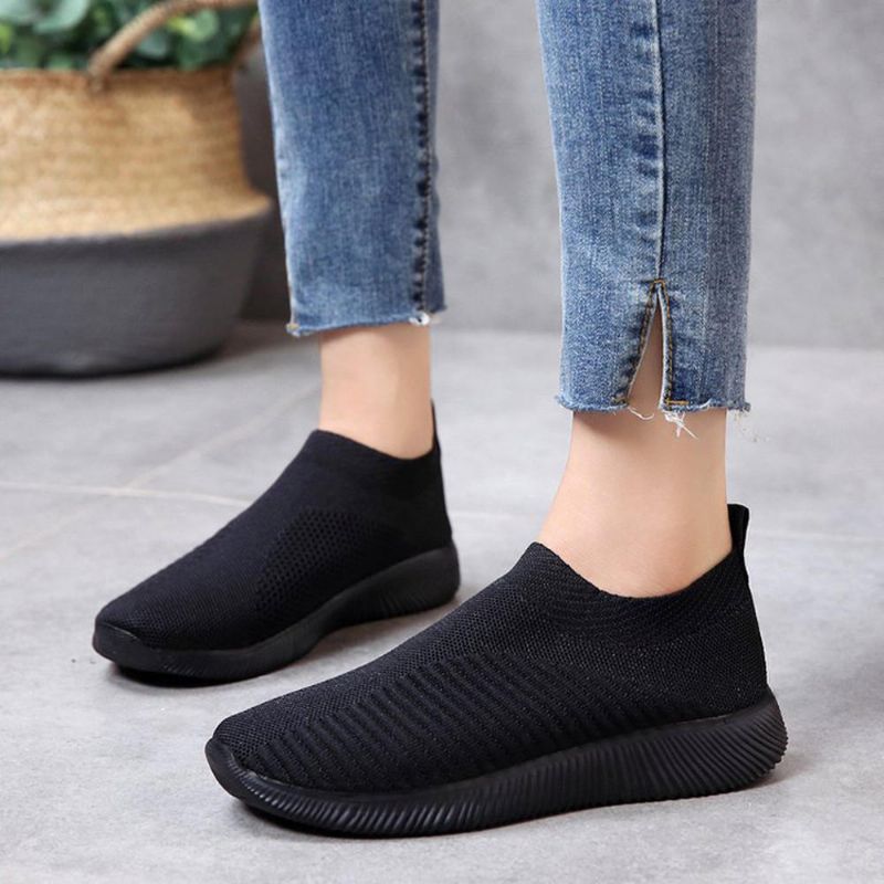 Große Damen Mesh Outdoor Slip On Sneakers