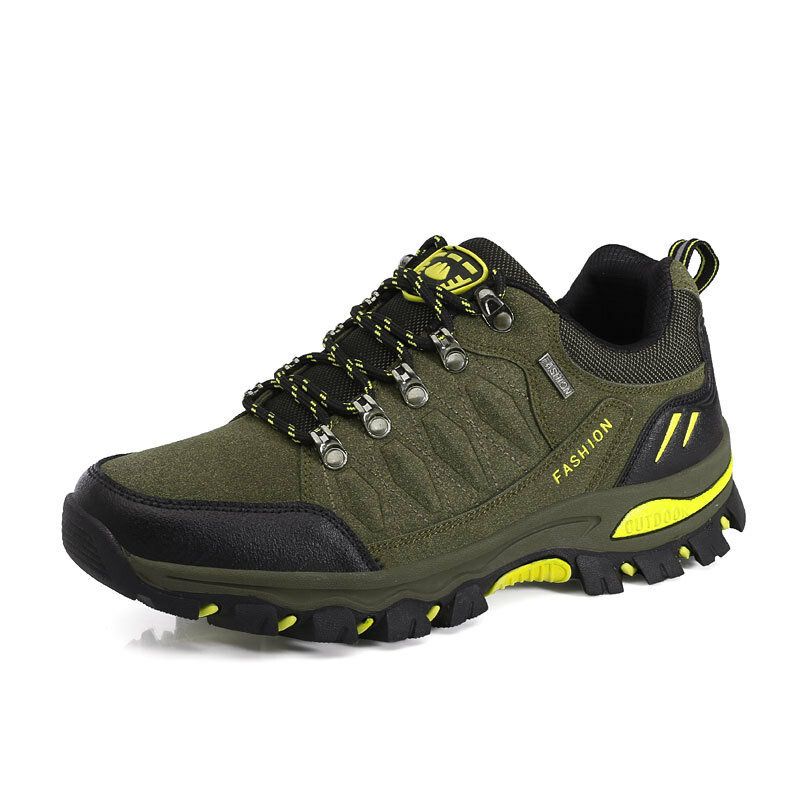 Herren Rutschfeste Weiche Sohle Zum Schnüren Bequemer Outdoor-sport Lässige Wanderschuhe