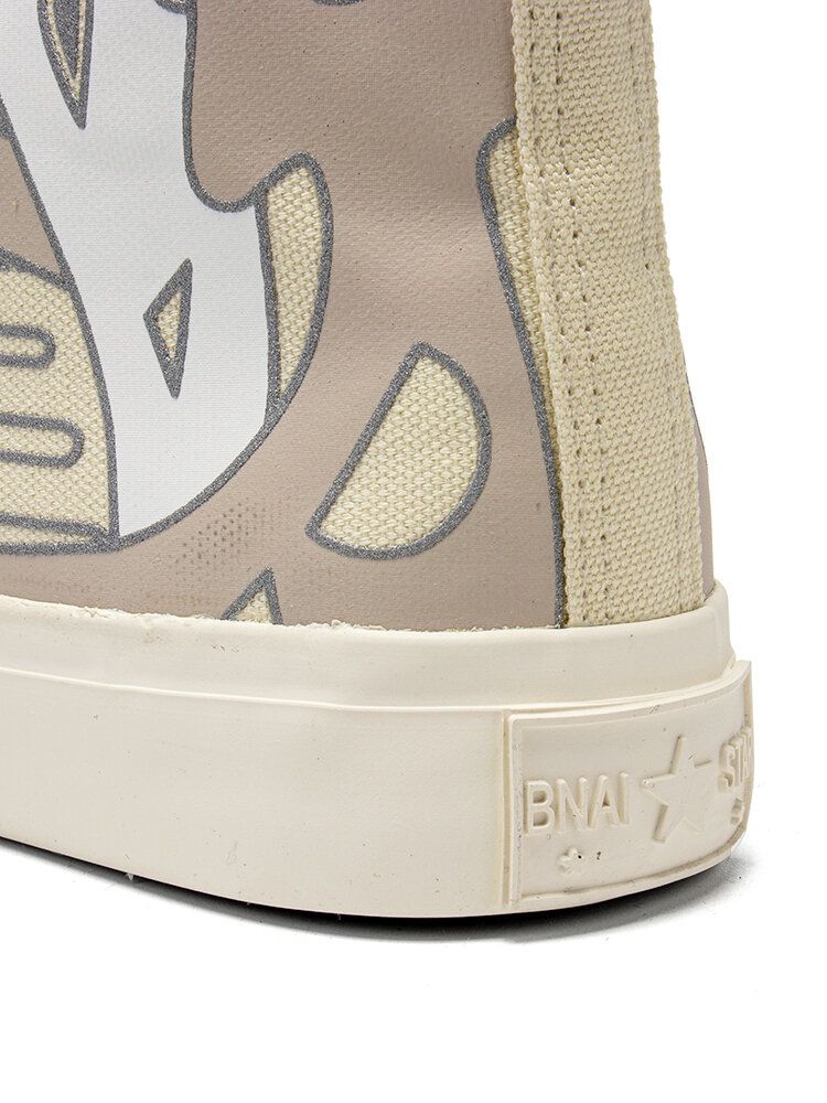 High-tops Mit Graffiti-schnürung Für Damen Schicker Canvas-turnschuh