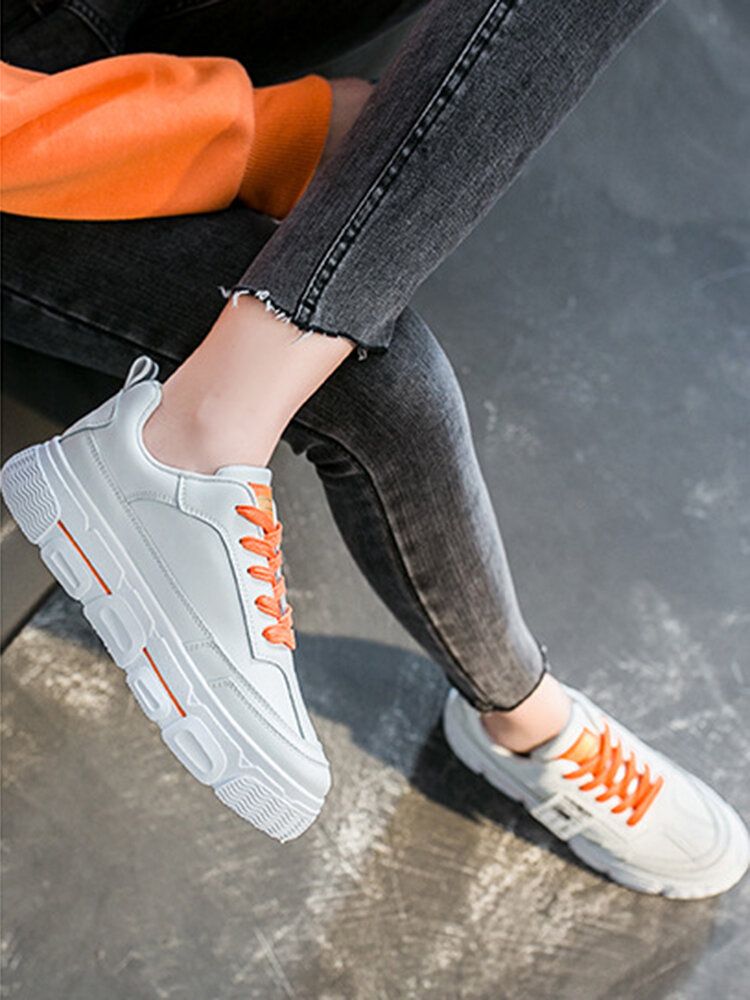 Lässige Bequeme Rutschfeste Damen-sneaker Zum Schnüren