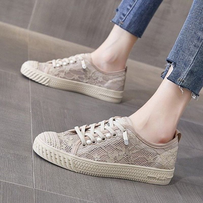 Lässige Damen-espadrilles Mit Kordelzug Bequeme Atmungsaktive Mesh-turnschuhe