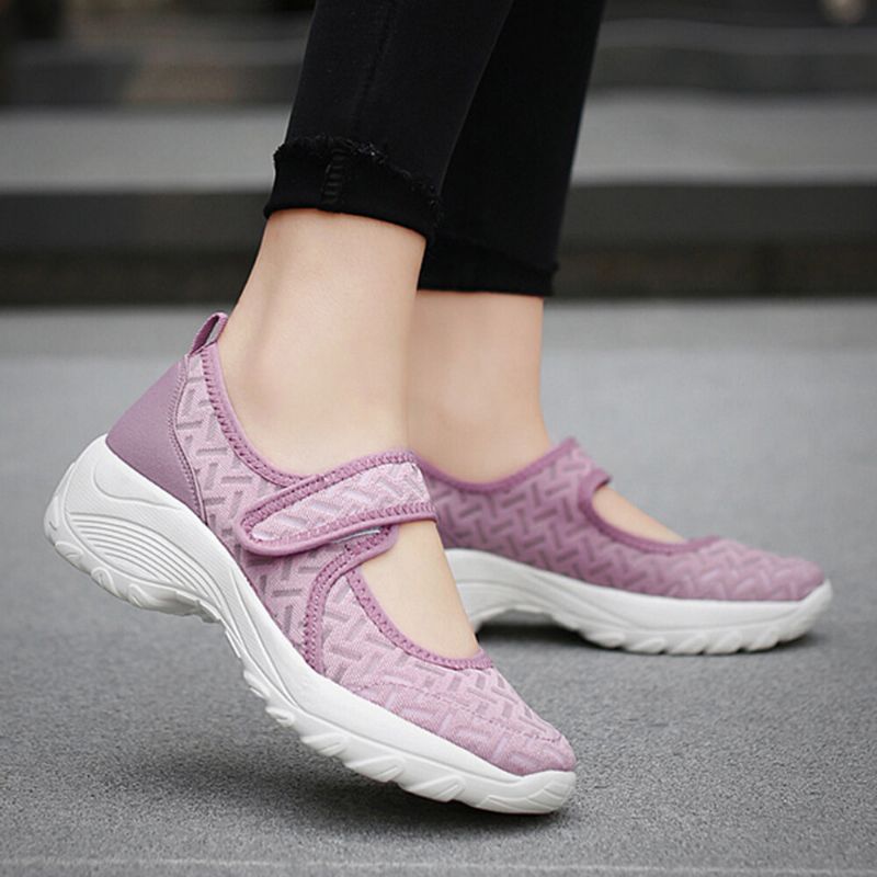 Lässige Sportschuhe Aus Mesh Mit Klettverschluss Für Damen