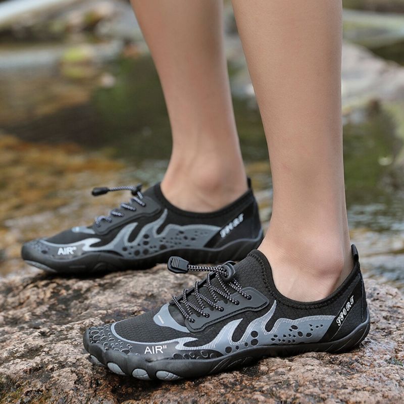 Weiche Mesh-schnürschuhe Für Outdoor-fitness Und Waten Beiläufige Wasserschuhe Für Herren