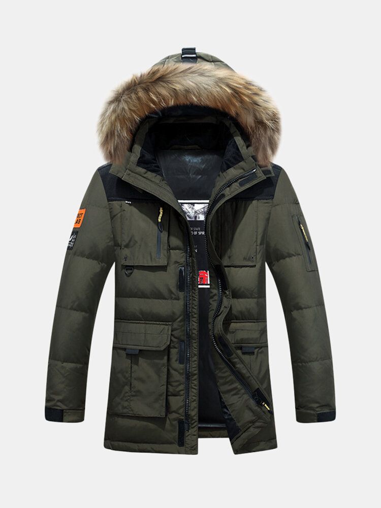 Dicke Warme Winddichte Daunenjacke Für Herren Outdoor-parka