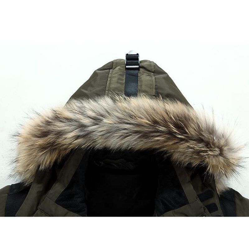 Dicke Warme Winddichte Daunenjacke Für Herren Outdoor-parka