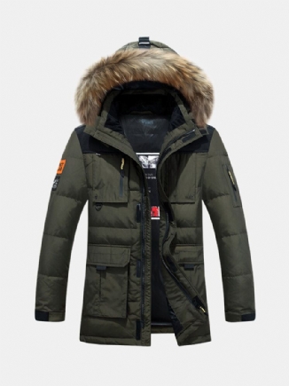 Dicke Warme Winddichte Daunenjacke Für Herren Outdoor-parka