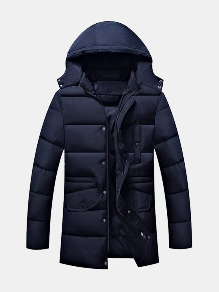 Mittellange Wattierte Winterjacke