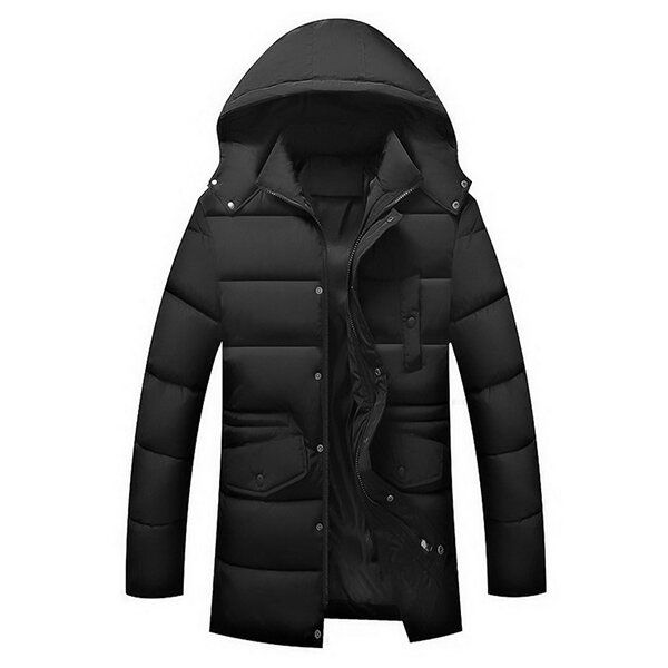 Mittellange Wattierte Winterjacke