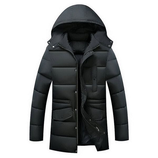 Mittellange Wattierte Winterjacke