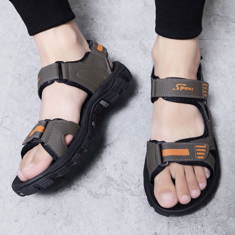 Atmungsaktive Geöffnete Rutschfeste Bequeme Lässige Outdoor-sandalen Für Herren