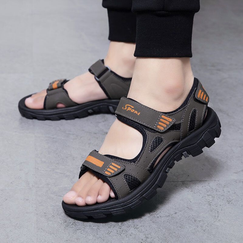 Atmungsaktive Geöffnete Rutschfeste Bequeme Lässige Outdoor-sandalen Für Herren